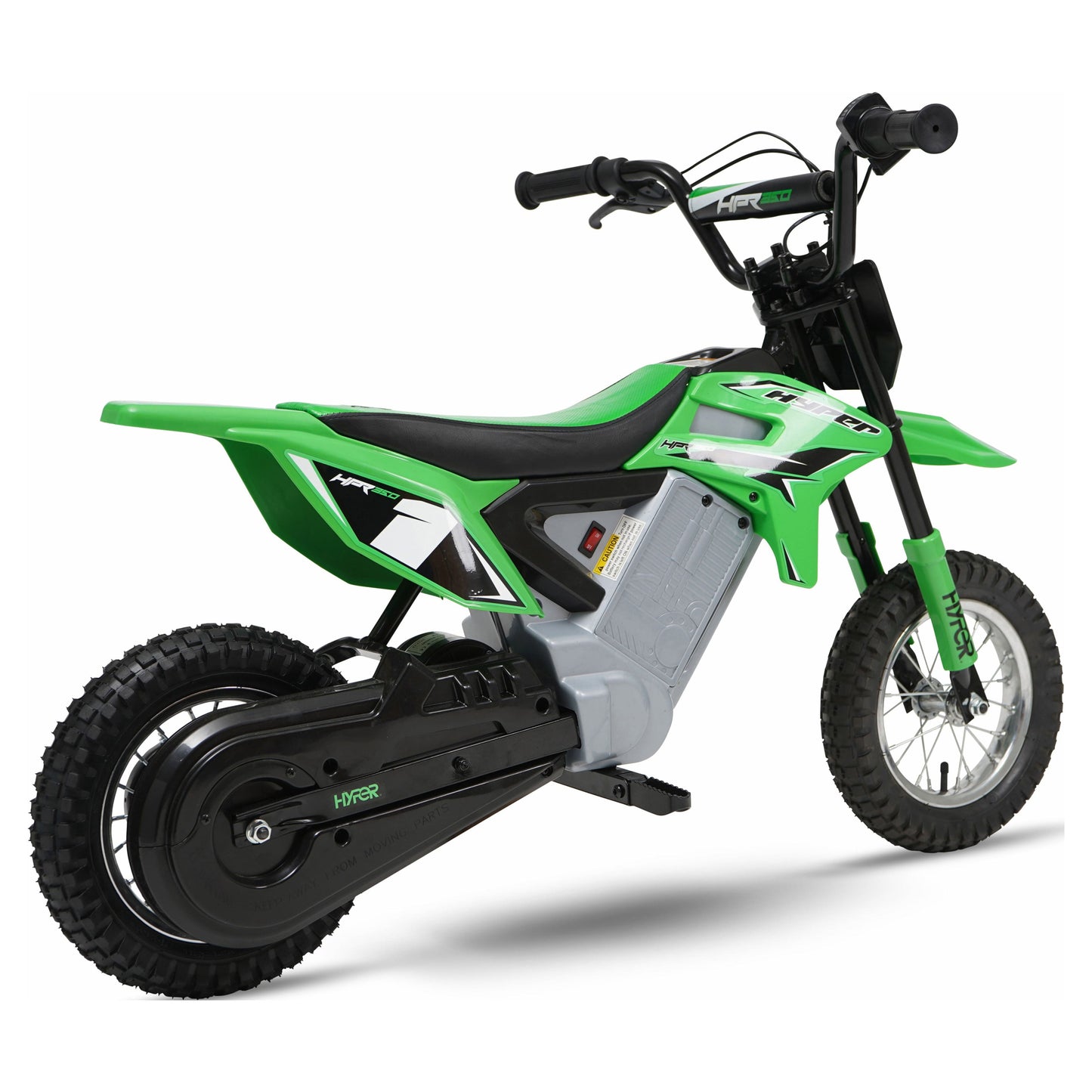 HPR 350 Dirt Bike 24V Electric Motorcycle in Green for Kids