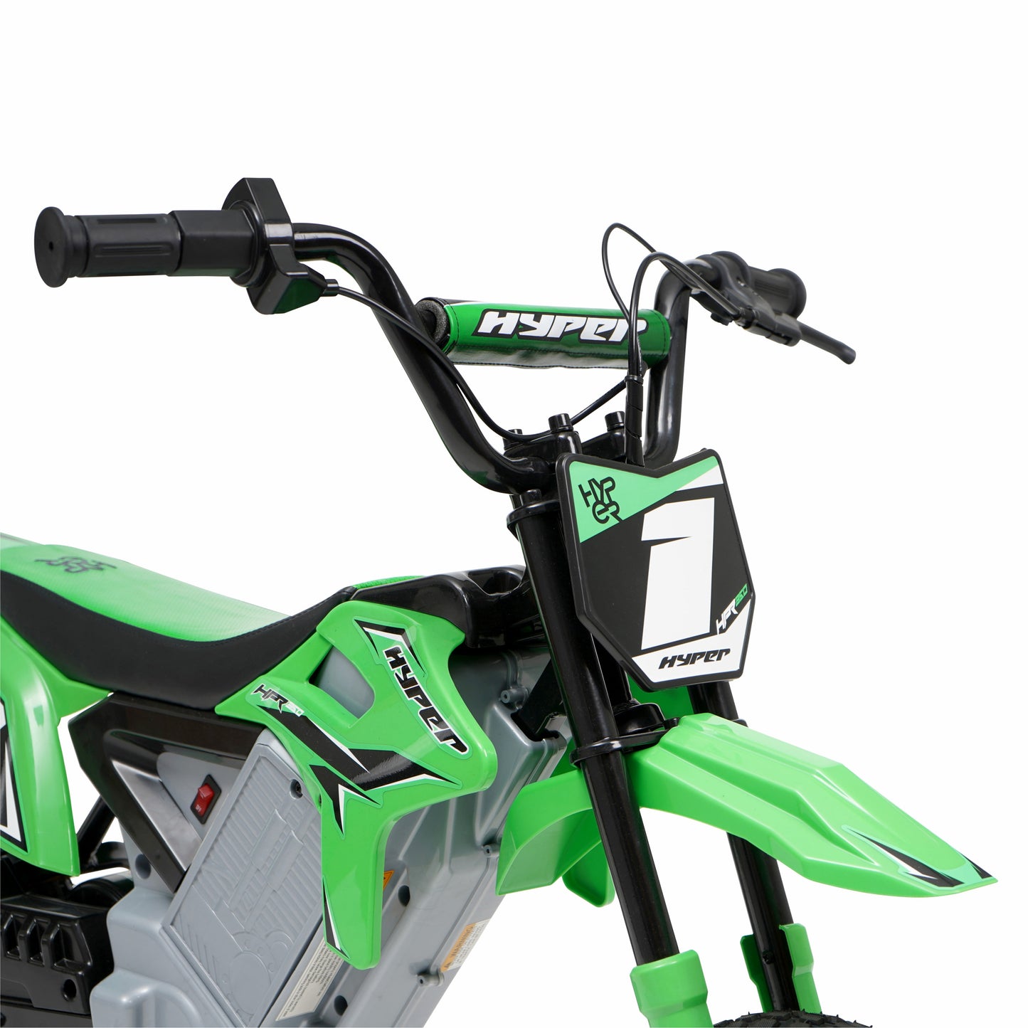 HPR 350 Dirt Bike 24V Electric Motorcycle in Green for Kids