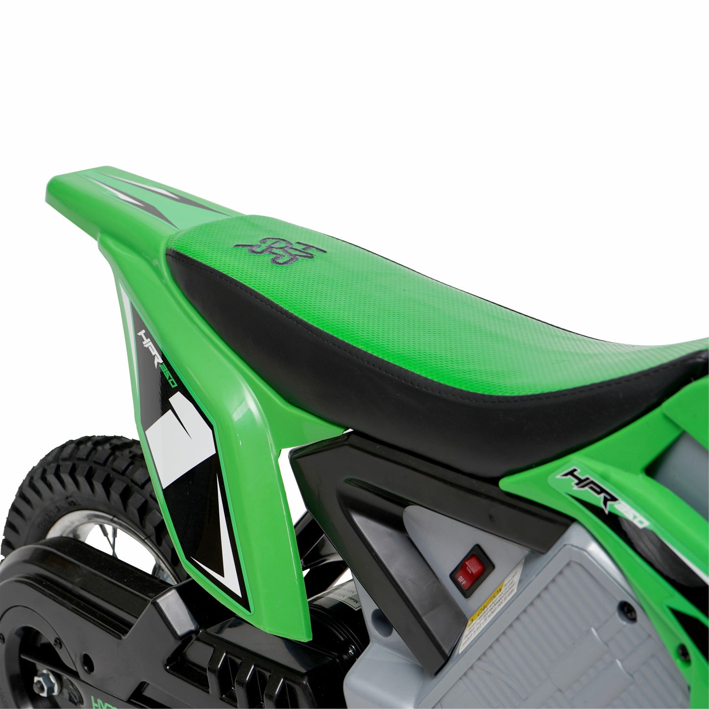 HPR 350 Dirt Bike 24V Electric Motorcycle in Green for Kids