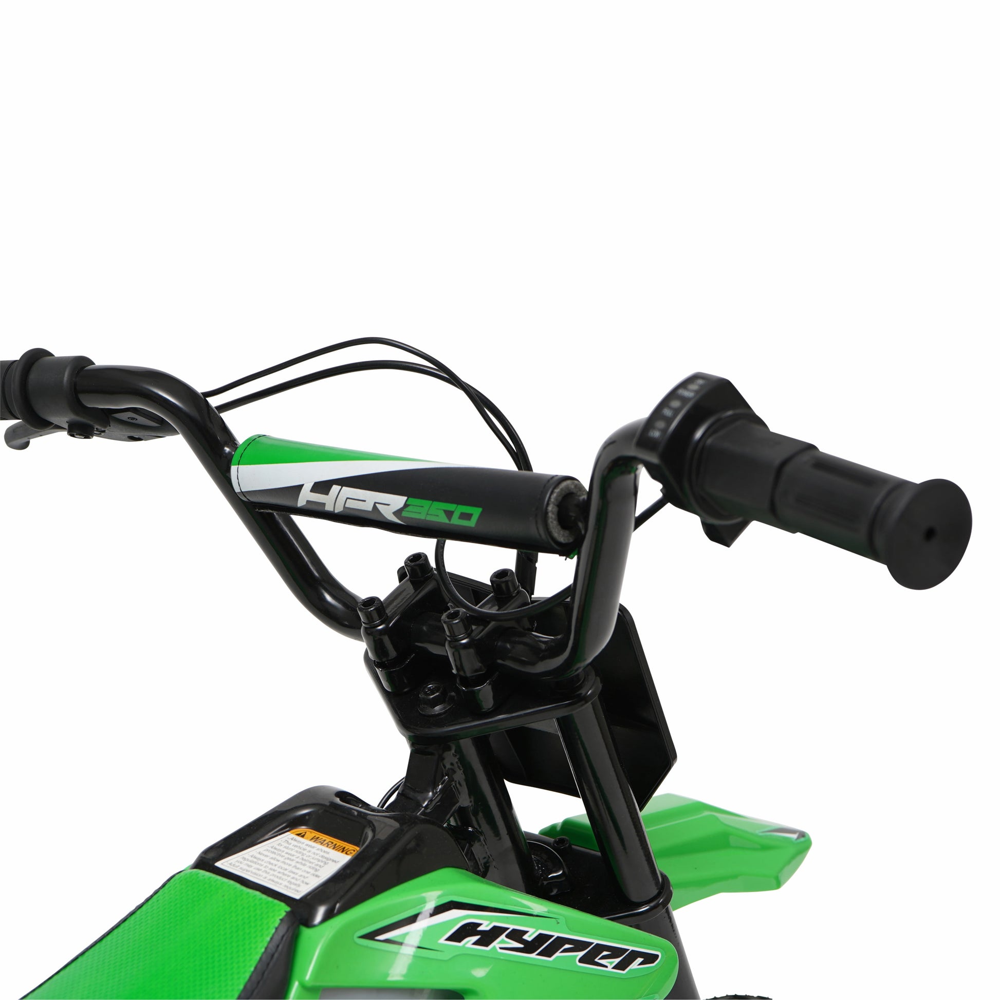 HPR 350 Dirt Bike 24V Electric Motorcycle in Green for Kids