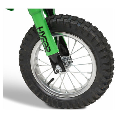 HPR 350 Dirt Bike 24V Electric Motorcycle in Green for Kids